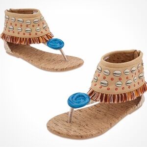 Moana Disney Girls Costume Sandals Size 7/8 Brand New W Tags